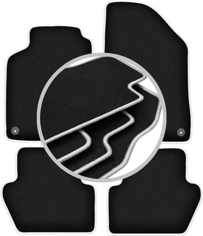 CARLUX-SILVER Autofußmatten für: Volvo S70 I Limousine (1996-2000)