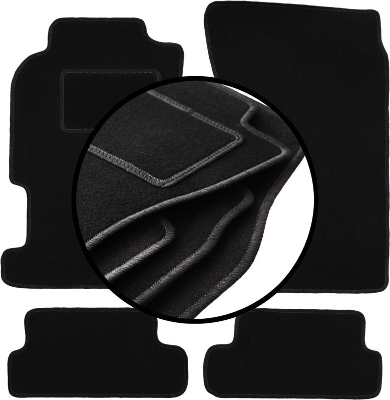 Komplettset Veloursmatten für: Honda Prelude IV Coupé (1991-1996)