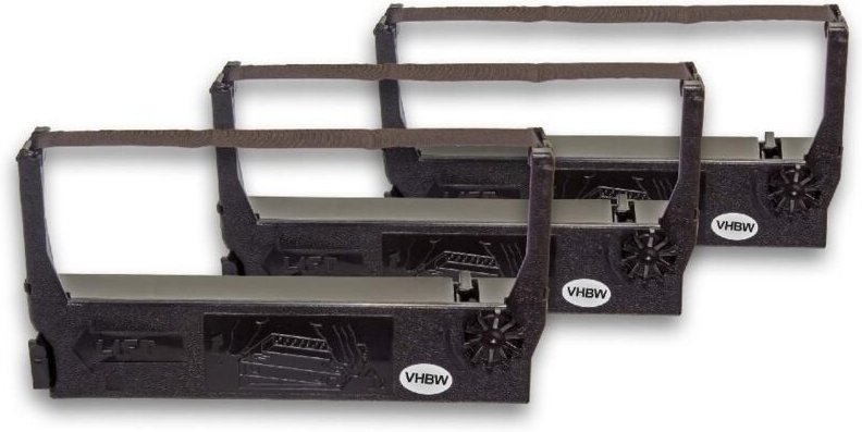 Vhbw - 3x Farbband Schriftband kompatibel mit Sharp er 2100, er 2975, er 2110, Sigma cr 2485 Alpha Nadeldrucker, Bondruc...