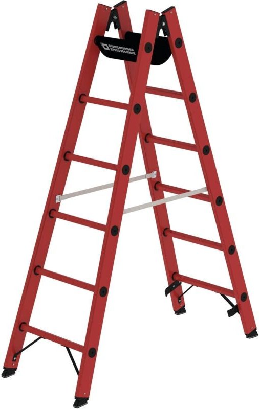 Günzburger Steigtechnik - Sprossen-Stehleiter gfk 2 x 6 Sprossen - 036406
