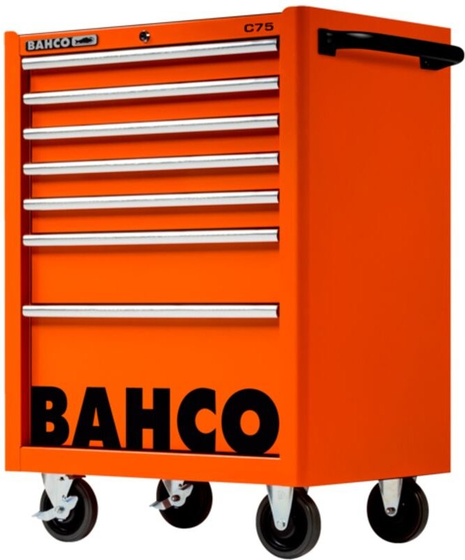 Bahco Classic Werkstattwagen 26 mit 7 Schubladen, orange