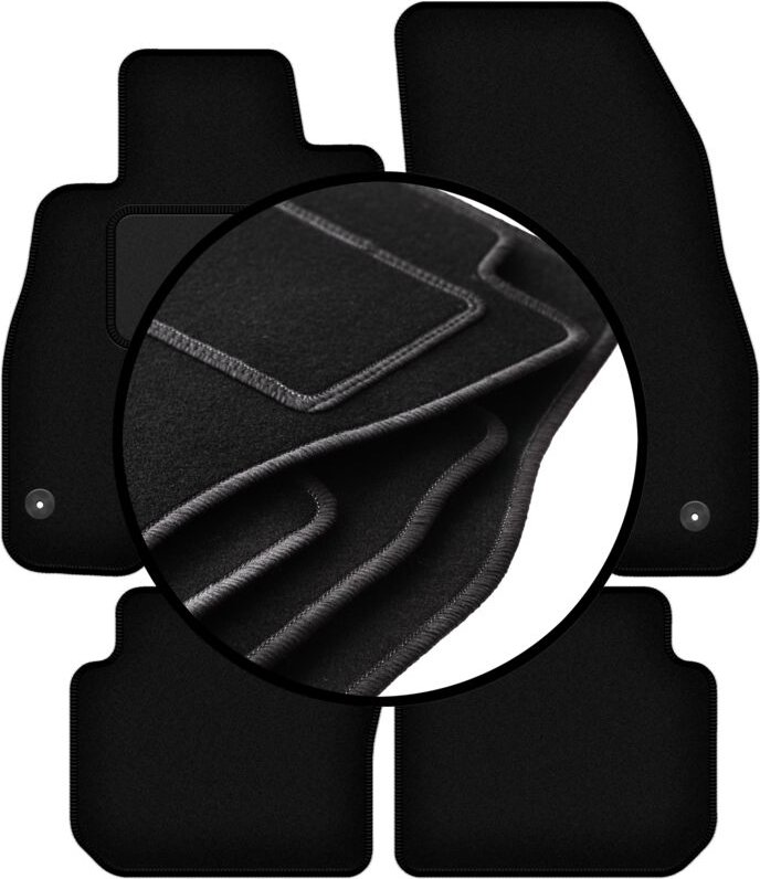 Komplettset Veloursmatten für: Fiat Punto 12' Fließheck (2012-2018)