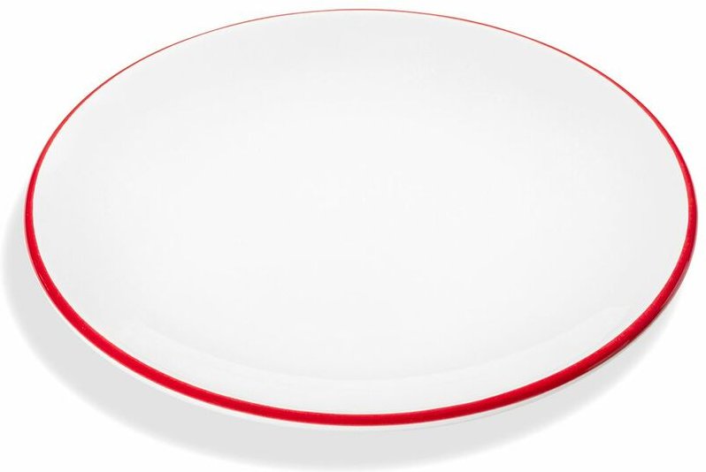 Gmundner Keramik Rubinroter Rand, Unterteller Cup (Ø 15cm)