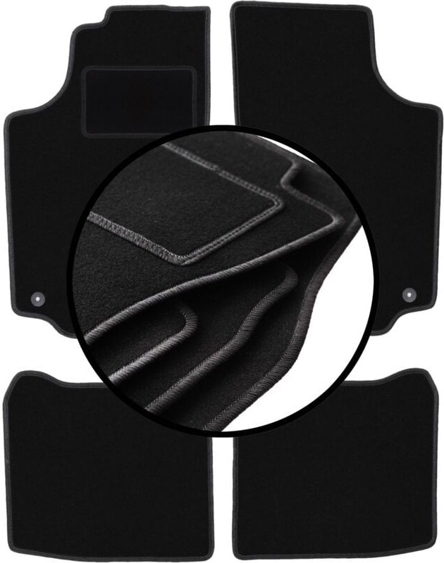 Komplettset Veloursmatten für: Opel Combo C Kombivan (2001-2011)