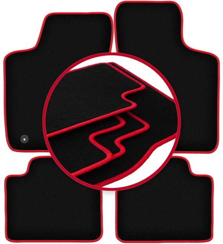 CARLUX-RED Autofußmatten für: Opel Tigra A Coupé (1994-2002)