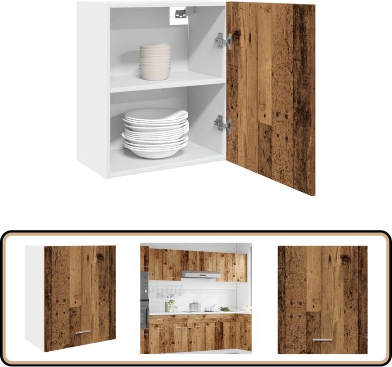 Hängeschrank Altholz-Optik 50x31x60 cm Holzwerkstoff - Vidaxl