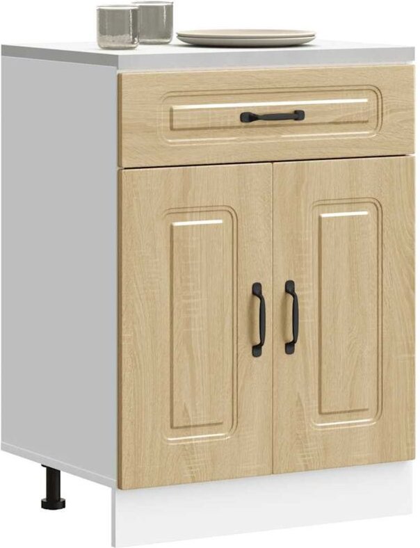 Küchenunterschrank Kalmar Sonoma-Eiche Holzwerkstoff - Vidaxl