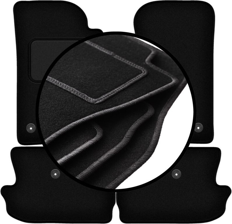 Komplettset Veloursmatten für: Jeep Wrangler JL 2 Türen (2017-)