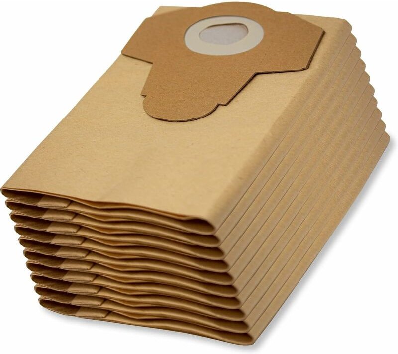 Thumbnail - 10 Parkside Lidl Staubsaugerbeutel Staubbeutel für Nass-Trockensauger pnts 1250 1300 A1 B2 C3 D3 E4 F5 pwd 12 B1 B2