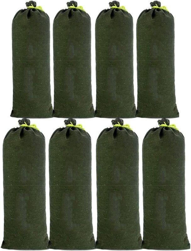 8-teiliger Sandsack aus Segeltuch, Sandsack zur Hochwasserkontrolle, verbesserte Modelle, verblassen nicht, zur Entwässe...