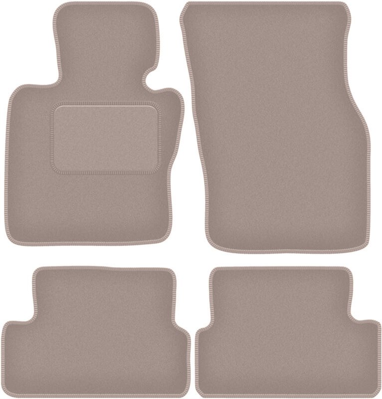 Beige Veloursmatten für: Mini Cooper F57 Cabrio (2014-)
