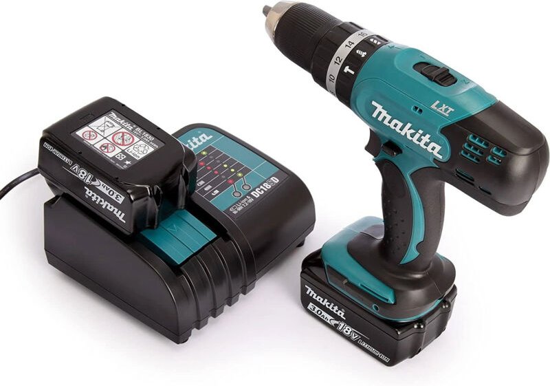 18V 3.0Ah x 2 Li-Ion 2-Gang Schlagbohrschrauber Makita DHP453SFE