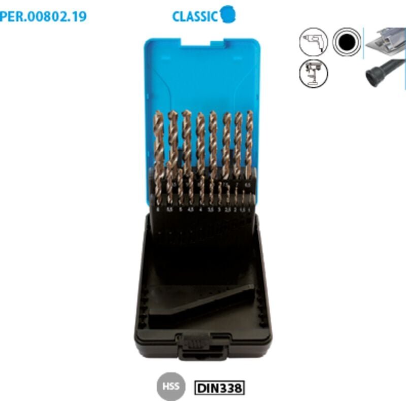Thumbnail - Set 19 Metallbohrer HSS Classic