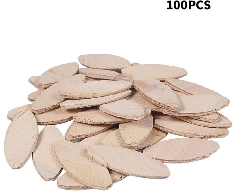 100 Stück Holzschnitzstücke, Kekse, Holzbearbeitungsbedarf, Holzbearbeitungswerkzeuge, Holztafel, Holzkekse, Buchenholzp...
