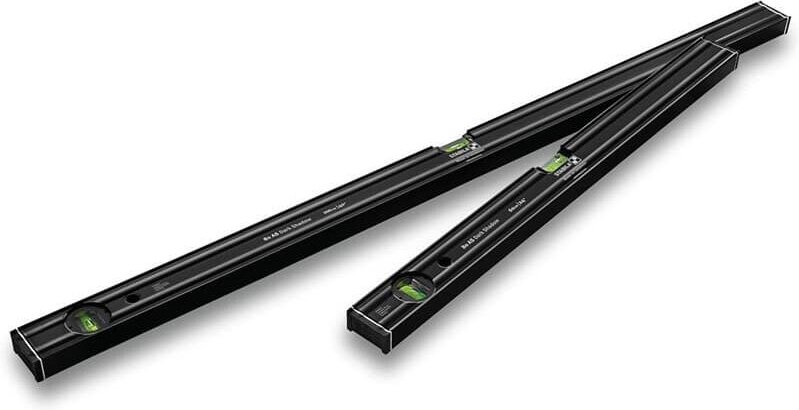 Dark Shadow 20031 Wasserwaagen-Set 60 cm, 100 cm 0.5 mm/m - Stabila