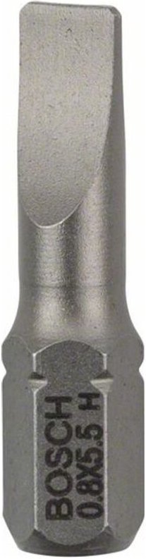 Schrauberbit Extra-Hart, s 0,8 x 5,5, 25 mm, 25er-Pack - Bosch