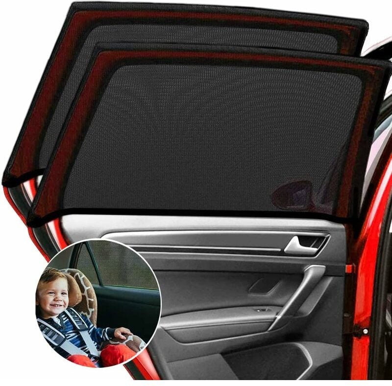 Mumu - Auto-Sonnenschutz, 2 Stück Sonnenschutz-Socke, schützen Sie Ihr Auto hinten vor schädlichen UV-Strahlen, universe...