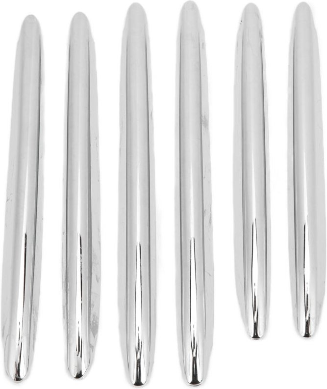 Jeffergarden 6-teiliges Chrom-Ersatzteil für Motorhauben-Entlüftungsgitterabdeckung für Mercedes Benz R172 SLK 2011-2019