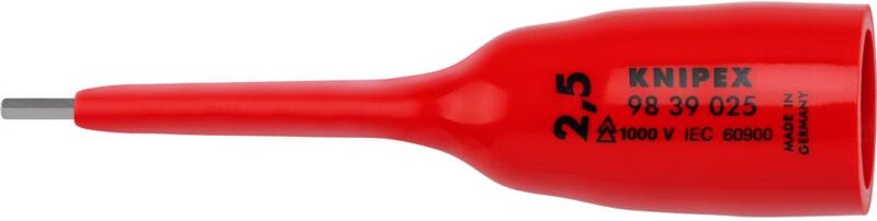 Steckschlüsseleinsatz 3/8" hex.2,5 - 9839025 - Knipex