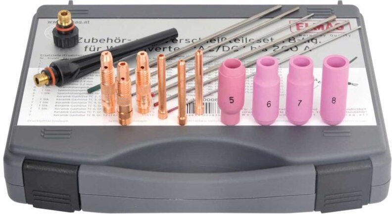 WIG-Verschleissteile-Set 18 tlg. sr 18/26