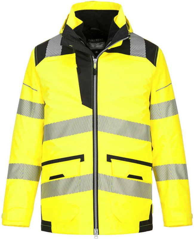 Parka PW3 Hi-Vis 5-in-1 Gelb/Schwarz 5XL
