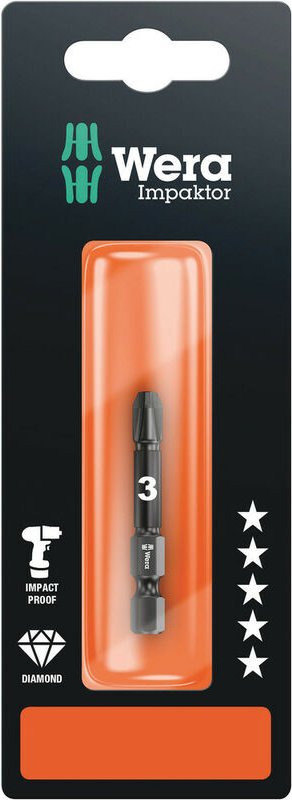 855/4 imp dc Impaktor Bits sb, pz 3 x 50 mm 05073962001 - Wera