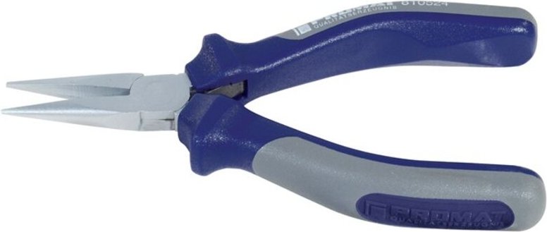 Elektronik-Spitzzange Gesamtlänge 130 mm gerade geschwärzt Mehrkomponenten-Hüllen