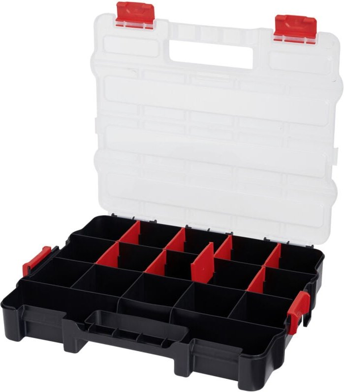 Werkstatt Alutec 56070 Sortimentskoffer (B x H x T) 330 x 60 x 270 mm Anzahl Fächer: 17 variable Unt