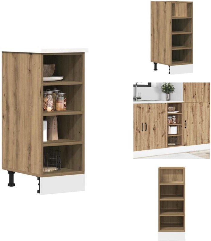 Unterschrank Artisan-Eiche 30x44,5x81,5 cm Holzwerkstoff - Unterschrank - Unterschränke - Küchenschrank - Küchenmöbel