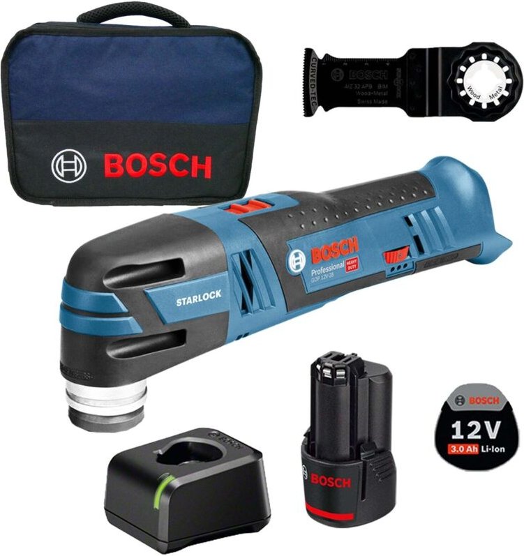 Bosch - Akku-Multi-Cutter gop 12V-28 / 1x 3,0 Ah Akku + Ladegerät im Softbag