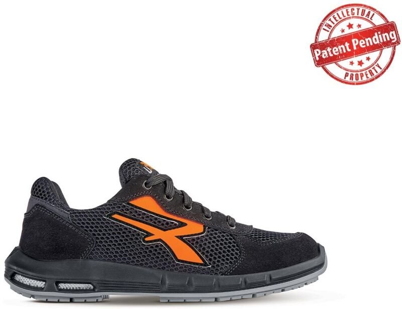 Sicherheitsschuhe niedrig ATOS ESD PLUS S1P SRC - Schwarz/Orange 48