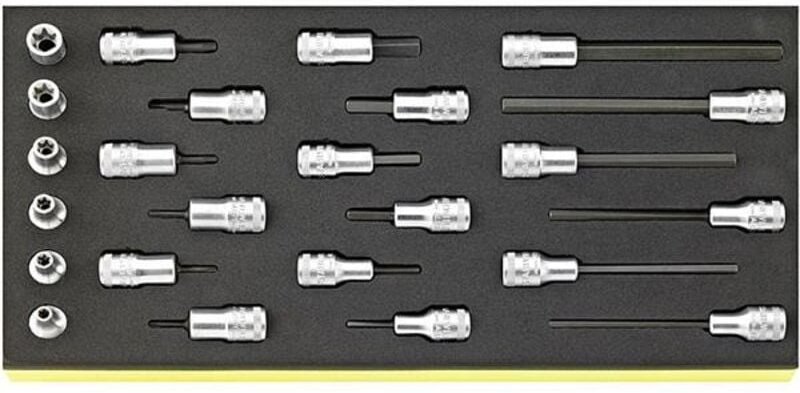 Thumbnail - Stahlwille TCS 49/1049/2049/45TX/49TX 3/8" Set Mit 3/8" Steckschluesseleinsaetzen