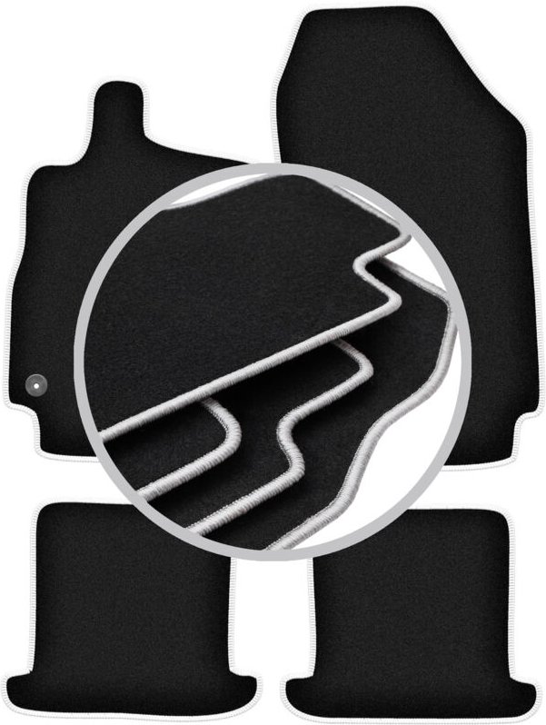 CARLUX-SILVER Autofußmatten für: Renault Megane III Cabrio (2008-2015)