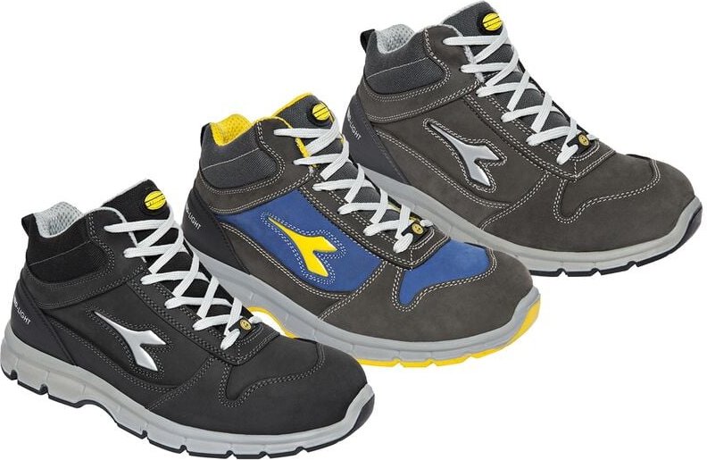 Diadora Run ll High S3 ESD SRC Schuhe - 47 EU - Schwarze