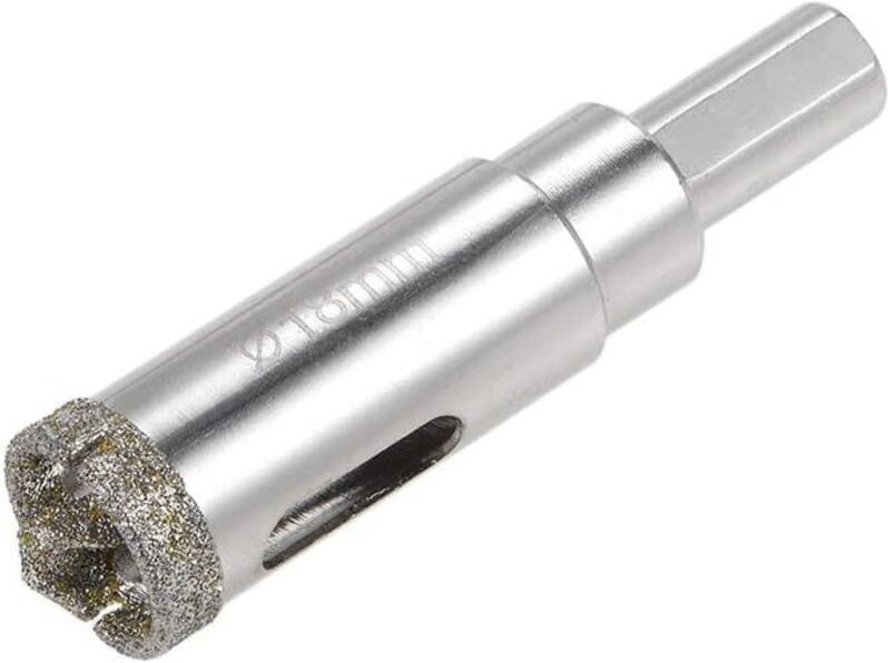 Diamant-Lochsägen, Glas-Lochsägen-Bohrer mit Zentrierbohrer für Glas, Keramikfliesen, 18 mm