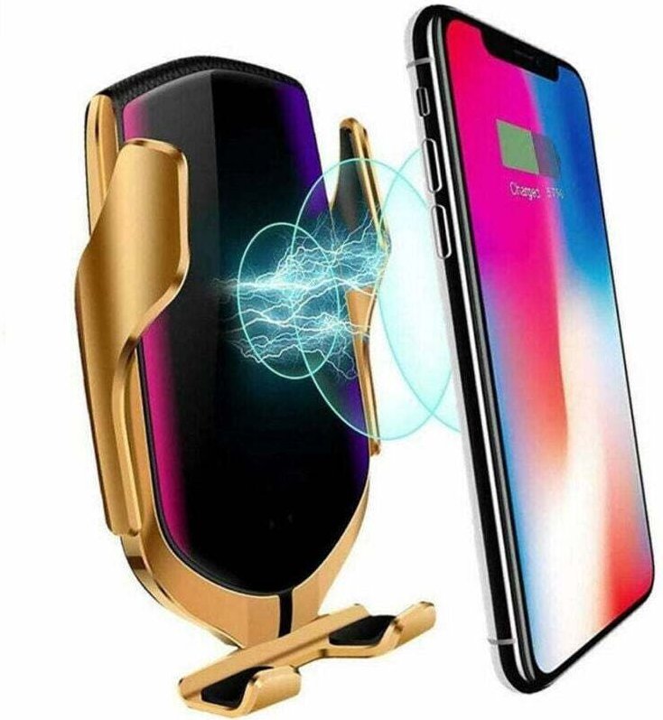 Kabelloses Autoladegerät Smartphone-Halter R1 mit Öffnungssensor - - Ymyny