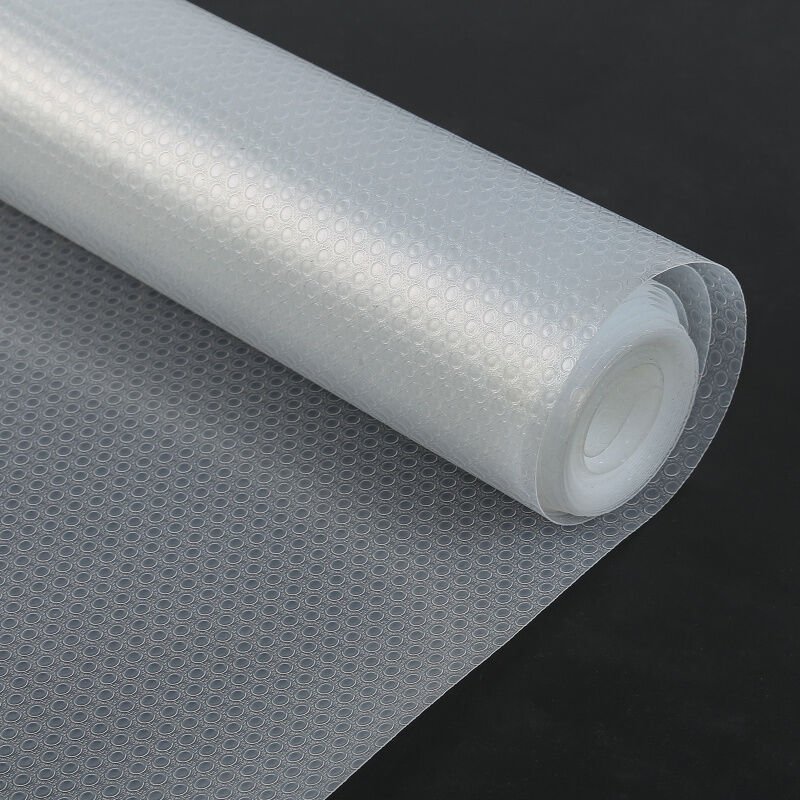 Vingo - swanew Schubladenmatte Einlegeböden Regale Antirutschmatte zuschneidbar 500 x 60cm,Transparentes Weiß