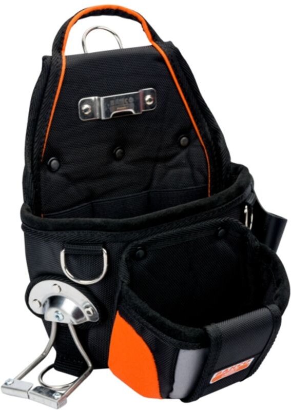 Bahco Universaltasche mit 2 großen Taschen und 4 Sicherheitsringen zum Befestigen von Fangleinen zur Werkzeugsicherung 3...