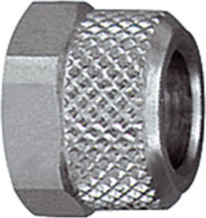 Berwurfmutter, M8x1,0, für Schlauch 4/2 mm, sw 10, ms vern. - Riegler