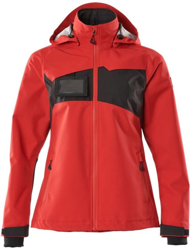 Hard Shell Jacke accelerate atmungsaktiv, wind- und wasserdicht Damen 18311 Gr. 2XL verkehrsrot/schwarz - Mascot