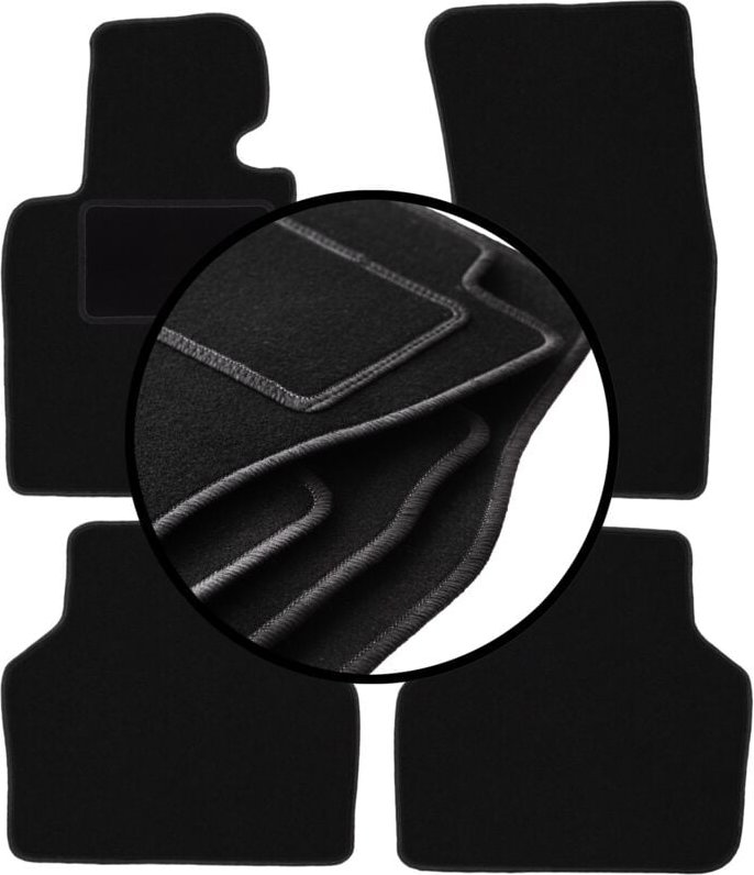 Velours-Fußmatten-Set für: BMW 7 E66 Limousine lang (2001-2008)