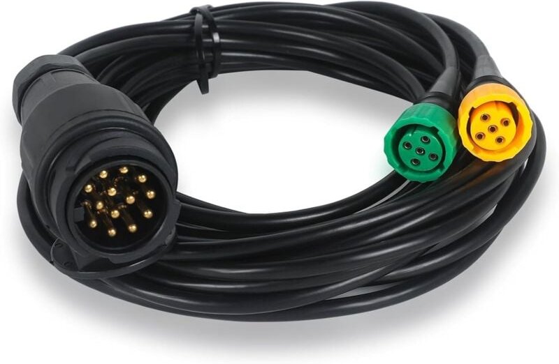 13 polige Anhängersteckdose, 13 poliges Anhängerkabel, 5 Meter Adapterkabel, Anhängerverlängerungskabel, Anhängerbeleuch...