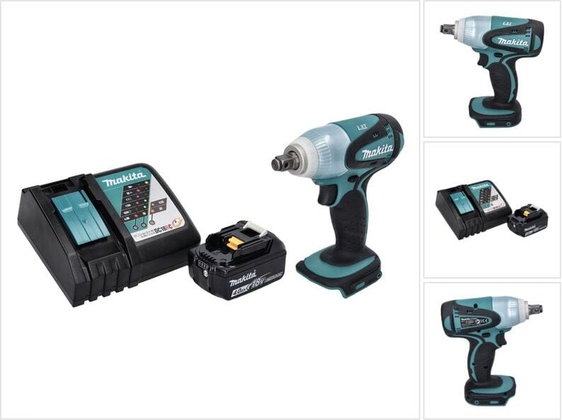 Dtw 251 RM1 Akku Schlagschrauber 18 v 230 Nm 1/2' + 1x Akku 4,0 Ah + Ladegerät - Makita