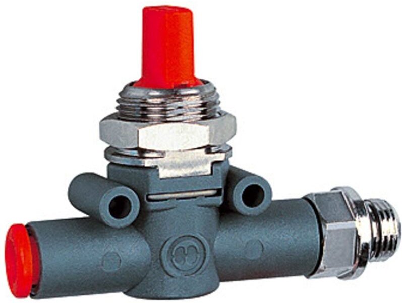 Riegler - Absperrventil, Schl. (Eing.) - Gew. (Ausg.), G3/8, Schl.8