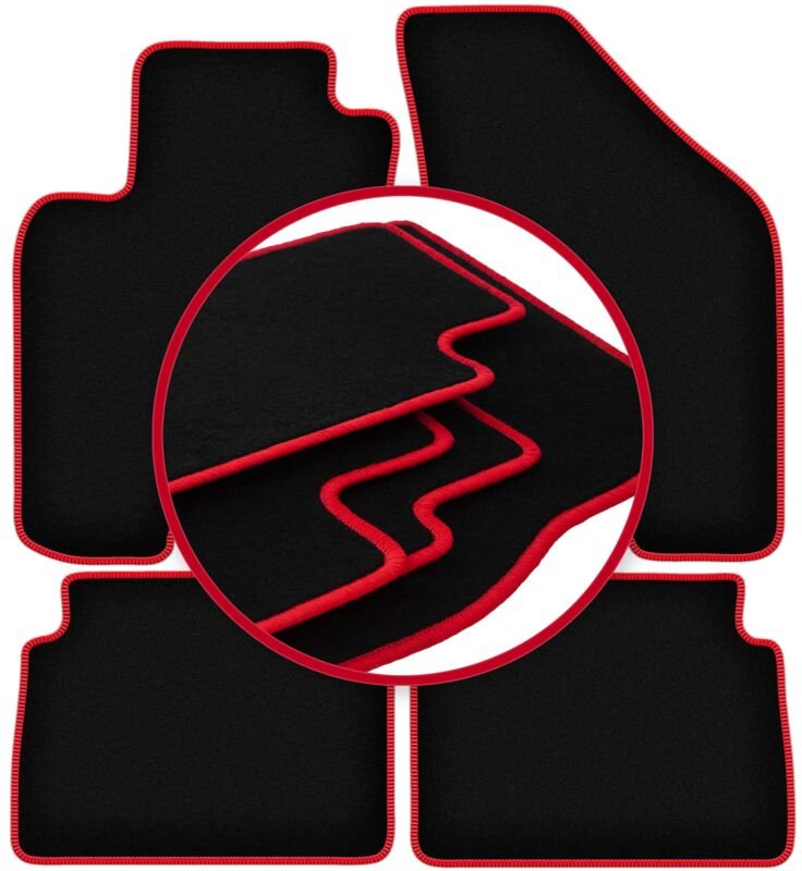 CARLUX-RED Autofußmatten für: Chevrolet Lacetti Fließheck, Limousine (2003-2012)