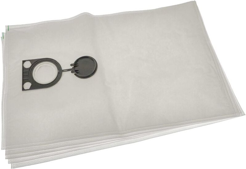 5x Staubsaugerbeutel kompatibel mit Spit AC1600 (25 liter) Staubsauger - Mikrovlies, 66cm x 40cm Weiß - Vhbw