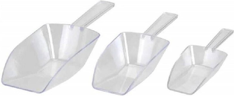 Trade Shop Traesio - Trade Shop - 3PZ paletta palettine dosatori plastic 3 misures for cerealth legumi confetti -