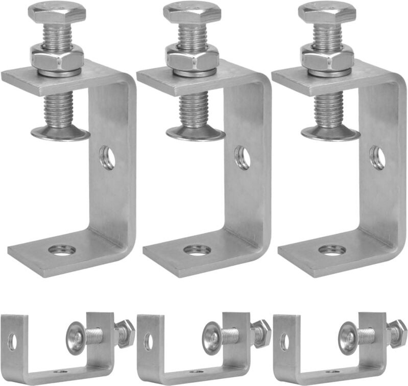 Thumbnail - 6 Stück 65 mm C-Klemmen, robuste C-Klemme aus Edelstahl 304, verstellbar, 35–60 mm Spannbereich, zum Schweißen, für Tisc...