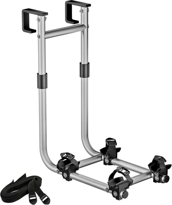 Wiltec - Fahrradhalter für Wohnmobilleiter 2 Fahrräder, Fahrradträger Wohnmobil bis 30 kg, Fahrradträger Wohnwagen Alumi...