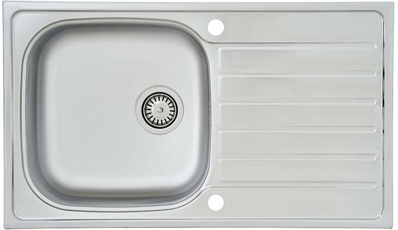 Edelstahlspüle dallas 86 x 50 cm Spüle Spülbecken - Respekta